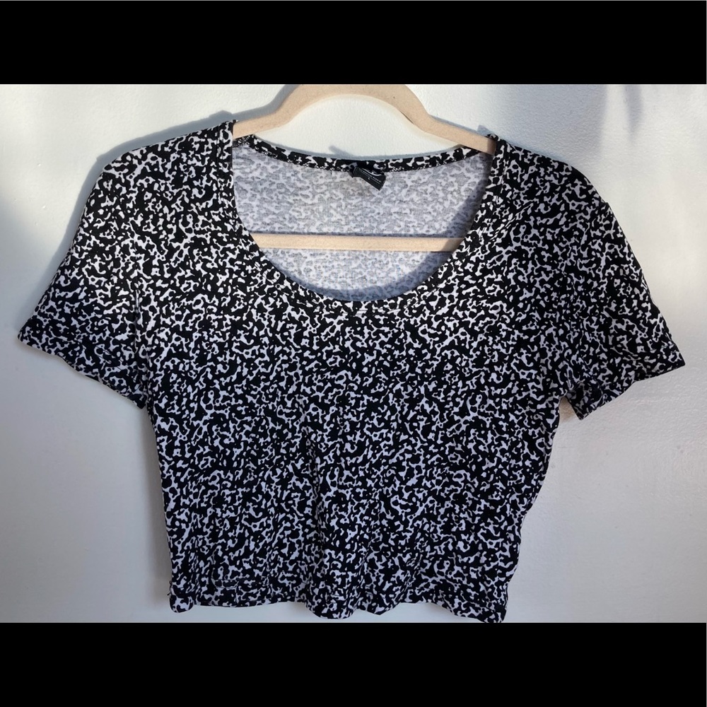 Limited Edition AAxNDP Composition Print Crop Top